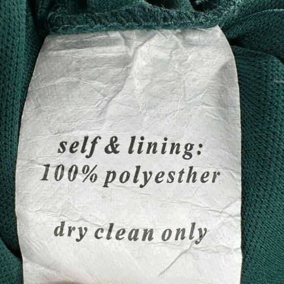 Birdy Grey Emerald Green Gwennie Dress Womens L Chiffon Sleeveless Maxi V-Neck - Picture 12 of 12